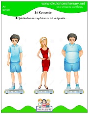 Ağır Hafif Kavramı Çalışma Sayfalarıme çalışmaları